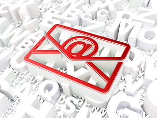 Image showing Business concept: Email on alphabet background