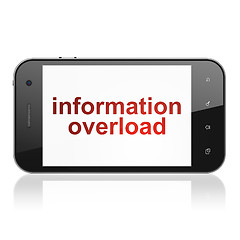 Image showing Data concept: Information Overload on smartphone