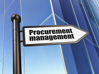 Image showing Business concept: sign Procurement Management on Building background