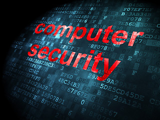 Image showing Security concept: Computer Security on digital background