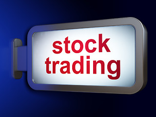 Image showing Business concept: Stock Trading on billboard background