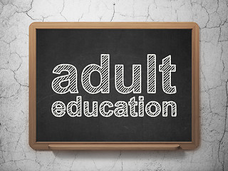 Image showing Education concept: Adult Education on chalkboard background