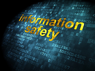 Image showing Protection concept: Information Safety on digital background