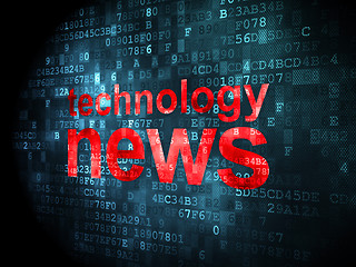 Image showing News concept: Technology News on digital background