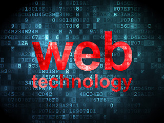 Image showing SEO web design concept: Web Technology on digital background