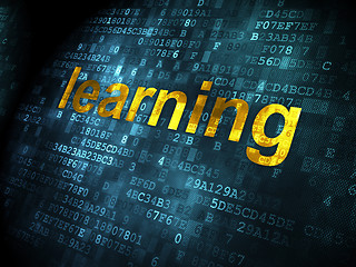 Image showing Education concept: Learning on digital background