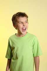 Image showing Boy screaming