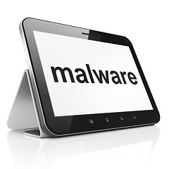 Image showing Protection concept: Malware on tablet pc computer