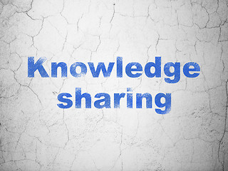 Image showing Education concept: Knowledge Sharing on wall background