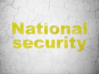 Image showing Security concept: National Security on wall background