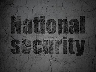Image showing Safety concept: National Security on grunge wall background