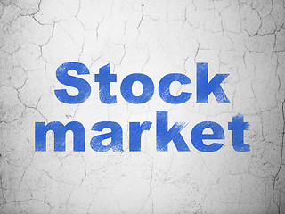 Image showing Finance concept: Stock Market on wall background