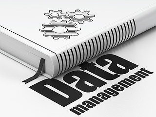 Image showing Data concept: book Gears, Data Management on white background