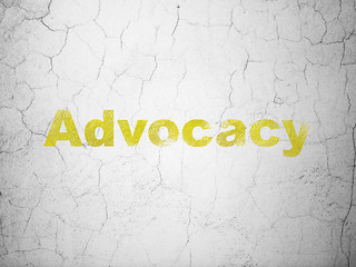 Image showing Law concept: Advocacy on wall background