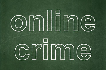 Image showing Privacy concept: Online Crime on chalkboard background