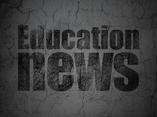 Image showing News concept: Education News on grunge wall background