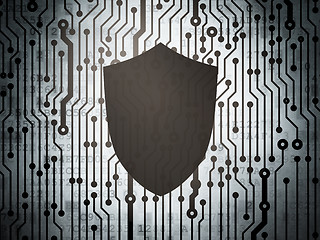 Image showing Safety concept: circuit board with Shield