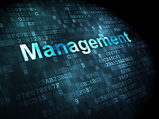 Image showing Business concept: Management on digital background