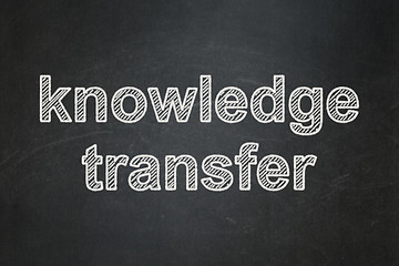 Image showing Education concept: Knowledge Transfer on chalkboard background