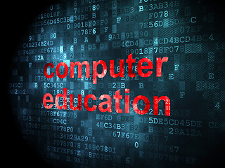 Image showing Education concept: Computer Education on digital background