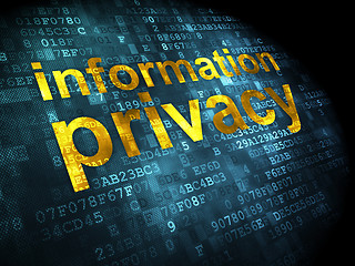 Image showing Privacy concept: Information Privacy on digital background