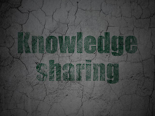 Image showing Education concept: Knowledge Sharing on grunge wall background