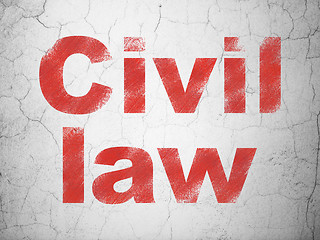 Image showing Law concept: Civil Law on wall background