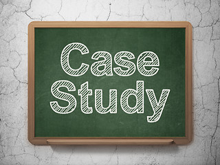 Image showing Education concept: Case Study on chalkboard background