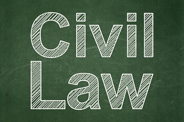 Image showing Law concept: Civil Law on chalkboard background