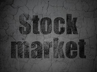 Image showing Business concept: Stock Market on grunge wall background