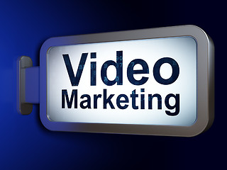 Image showing Finance concept: Video Marketing on billboard background