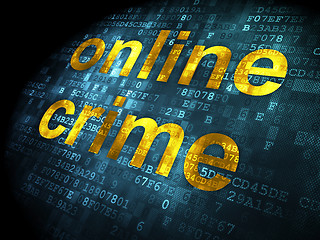 Image showing Safety concept: Online Crime on digital background