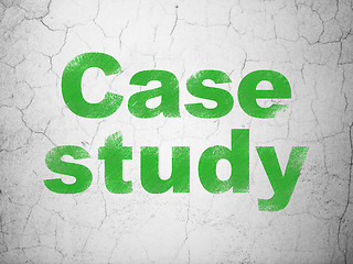 Image showing Education concept: Case Study on wall background