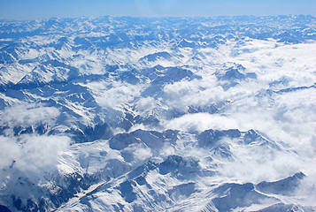 Image showing View from the Alps