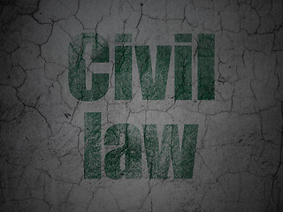 Image showing Law concept: Civil Law on grunge wall background