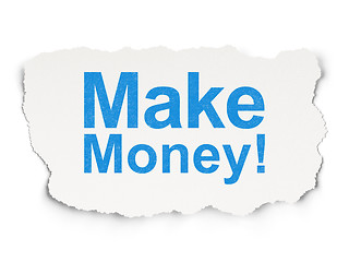 Image showing Finance concept: Make Money! on Paper background