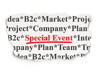 Image showing Business concept: Special Event on Paper background