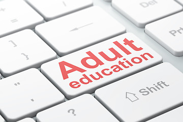 Image showing Education concept: Adult Education on computer keyboard background