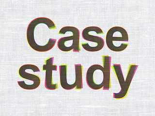Image showing Education concept: Case Study on fabric texture background