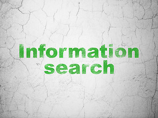 Image showing Data concept: Information Search on wall background