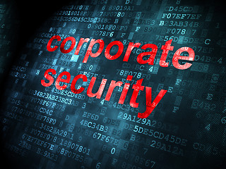 Image showing Security concept: Corporate Security on digital background