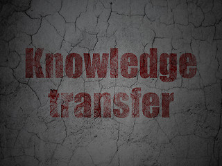 Image showing Education concept: Knowledge Transfer on grunge wall background