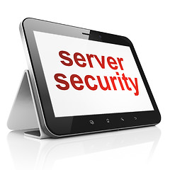 Image showing Privacy concept: Server Security on tablet pc computer