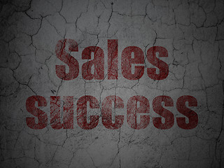 Image showing Advertising concept: Sales Success on grunge wall background