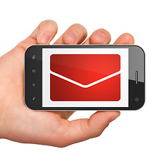 Image showing Finance concept: Email on smartphone