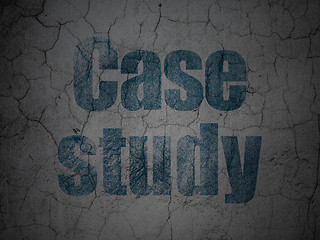 Image showing Education concept: Case Study on grunge wall background