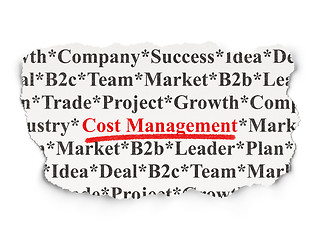 Image showing Finance concept: Cost Management on Paper background
