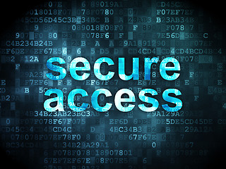 Image showing Safety concept: Secure Access on digital background