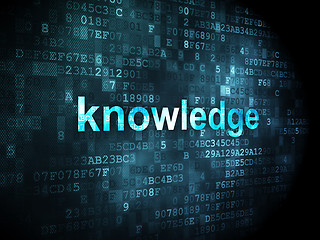 Image showing Education concept: Knowledge on digital background