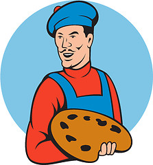 Image showing Artist Painter Holding Paint Palette Cartoon